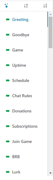 Extension Intents List